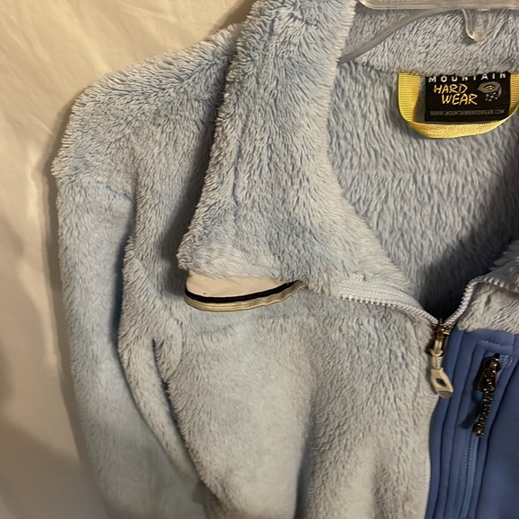 Mountain Hardwear Women’s Blue Fleece Zip Front Cold Jacket Size Medium - Picture 5 of 12